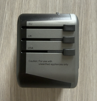 Adaptador de Viaje Universal de Carga Rápida USB-C PD de 35W con 2 Puertos USB-A para Enchufes de Reino Unido/UE/EE. UU./Australia, Certificado UKCA/CE