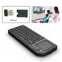 Keyboard Nirkabel RII X1 Mini 2.4G dengan Touch Pad Kode Tetap & Kode Bergulir Fungsi Air Mouse