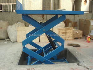 Platform Lift Gunting Hidrolik Stasioner Kapasitas 800kg 1ton 2ton 3ton yang Dapat Disesuaikan untuk Lini Produksi Bengkel Perakitan - Product Image 4
