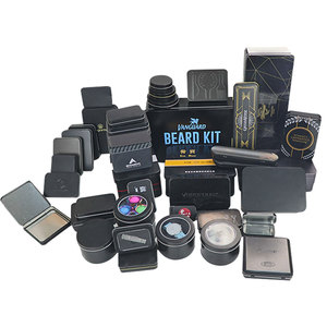 Custom black tin box cosmetic packaging tin can box container biscuit box candle jar