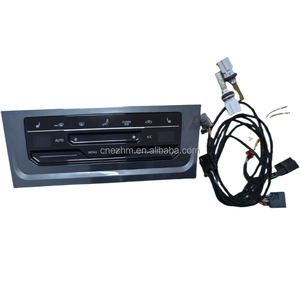 Touchez le panneau de commande de la climatisation, interrupteur de commande de la climatisation à cristaux liquides chauffés avec cadre gris, pour Golf 7/7.5 - Product Image 2