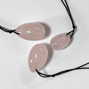Huevos de Jade para Reafirmar la Vagina, Bola de Cristal Natural, Cristal de Amatista, Cuarzo Rosa, Masajeador Energético, Huevo Yoni de Cristal para Regalo - Product Image 3