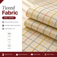 Nouvelle arrivée de tissu Tweed dynamique adapté aux chaussures chapeaux sacs et robes vente directe d'usine nouveaux modèles fraîchement lancés