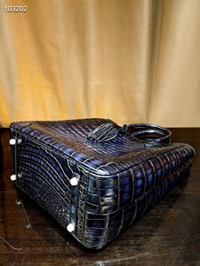 Borsa a Mano Multifunzionale da <span class=keywords><strong>Uomo</strong></span> Artigianale alla Moda, Borsa Tote di Alta Qualità in <span class=keywords><strong>Pelle</strong></span> di Coccodrillo a Grande Capacità - Product Image 4