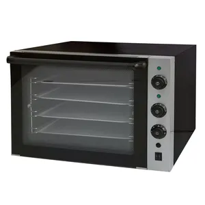 EC01C Commercial Professinal Electric High Power Double Fans Convection Oven Bakery Equipment 4 Trays with Spray Function