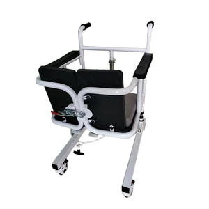 Lève-personne hydraulique portable à ouverture à 180 degrés pour transfert de patients, <span class=keywords><strong>fauteuil</strong></span> <span class=keywords><strong>roulant</strong></span> avec cadre en acier au carbone, roues silencieuses, solution tout-en-un pour le bain et les soins aux toilettes - Product Image 6