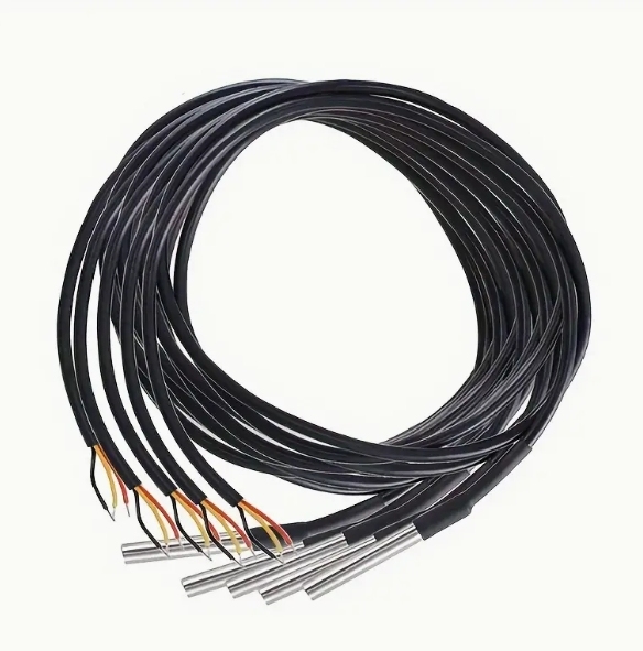 2meters Stainless Steel Temperature Probe 18b20 Sensor 2M Waterproof Cable DS18B20+
