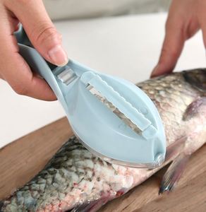 High-End Eco-Friendly Plastic Fish Scale Scraper Cover Spatula with Dishwasher Safe Design for Kitchen Use - Product Image 3