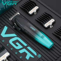 Tondeuse à Cheveux Professionnelle Rechargeable VGR V-003 9000RPM Métal pour Barbiers et Salons pour Hommes