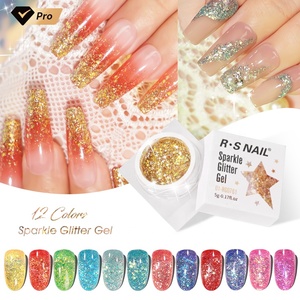 R S <span class=keywords><strong>Nail</strong></span> Venta caliente 12 colores Sparkle Glitter <span class=keywords><strong>Gel</strong></span> Ventas al por mayor 5ml Soak Off <span class=keywords><strong>Gel</strong></span> Polish <span class=keywords><strong>Nail</strong></span> <span class=keywords><strong>Art</strong></span> Painting Pigmentation Uv <span class=keywords><strong>Gel</strong></span> Polish - Product Image 1