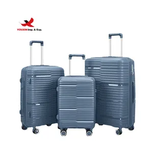 PP Trolley Luggage Sets 20 24 28 inch Wholesale PP Suitcase Sets Travel Bag Customized Traveling Luggage