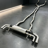BMW G12 750i 4.4T Direktaustausch-Auspuffanlage 15mm Stahl Spiegelpolierte Oberfläche Stabile Fernventilsteuerung