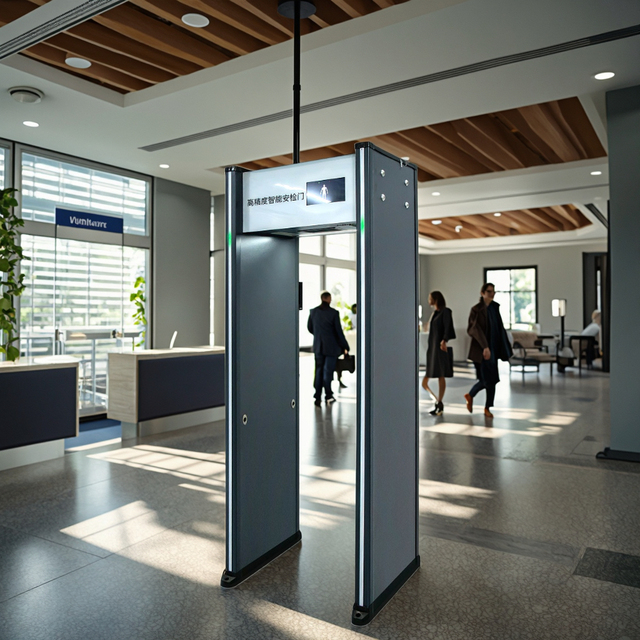 High Precision Dual Screen Intelligent Walk Through Detector Gate for Electronic Device Detection Full Body Scanner