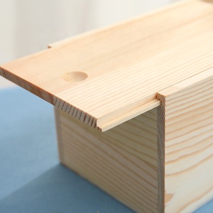 Custom Unfinished Wood <strong>Box</strong> with Sliding Lid Unfinished Wooden Cigar <strong>Box</strong> Handmade Plain Wood <strong>Keepsake</strong> <strong>Box</strong> for Storage <strong>Memory</strong> - Product Image 6