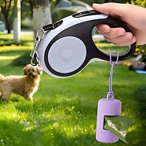 Huamaohengchun - Dispensador de Bolsas para Excrementos de Perro para Correa, Dispensador Portátil de Plástico Ligero con Lazo Elástico, Bolsa Resistente para Desechos de Mascotas - Product Image 4