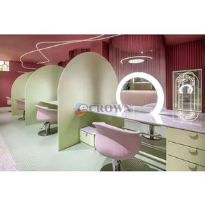 Salon Shop SPA Hairdressing Salon Shop Cabinet <strong>Pl</strong> Counter Front Shop showcase Mall Salon Kiosk Design Shelf Counter Salon Shop OEM - Product Image 6