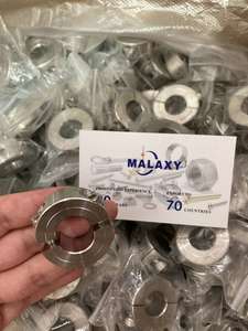 MALAXY collier de verrouillage à dégagement rapide en acier inoxydable laiton aluminium 1 2 deux pièces fendues hexagonales vis de réglage arbre collier de serrage - Product Image 5