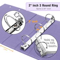 A4 A5 A6 Leder Leinen Stoff kleiner Mini Playbill Reiß verschluss 1 2 3 Zoll Datei Dokument Organizer Ordner Portfolio drei Ring binder