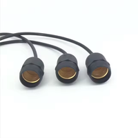 Support de lampe étanche noir pour éclairage extérieur E26 E27 IP65 avec câble