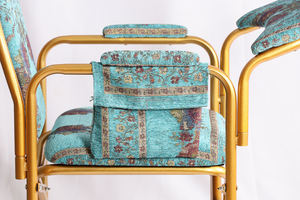 كرسي صلاة معدني للمسلمين بسعر الجملة قابل للطي والتكديس مع وسادة متحركة - Product Image 5