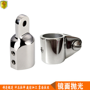 <b>Marine</b> Use 22mm Tube Assembly Single-Threaded Sleeve with 22mm Double-Threaded <b>Cap</b> for Awning Connection and Fixing - Product Image 4