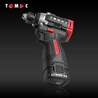 Tournevis multifonction sans fil TOMAC Pro 16V Li-ion Brushless 180 Nm avec embouts hexagonaux 1/4'' et 1/2'' et éclairage sans ombre, certifié CE