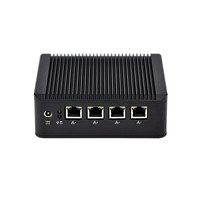 Qotom Multi LAN Fanless Mini PC Industrial Computer Network Appliance Linux x86 Ubuntu Barebone Mini PC