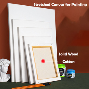 Lienzo de Algodón Estirado Preparado y Libre de Ácido para Pintura al Óleo, Acuarela, Acrílica, Gouache y Témpera, Venta al Por Mayor - Product Image 1