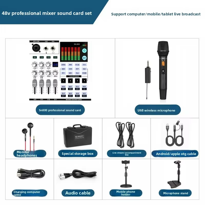 Blanco / Kit de 1 micrófono