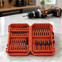 Jeu de 36 embouts de visseuse à chocs et douilles TOOLJOY en acier S2, embouts hexagonaux métriques robustes, accessoire pour outil électrique de réparation