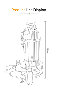 Pompa d'Acqua Sommergibile Elettrica AC di Alta Qualità con Filo di Rame Portatile per Irrigazione - Product Image 3