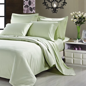 Vente en gros de housse de <span class=keywords><strong>couette</strong></span> en satin de bambou 100% tissé et ensemble de draps king size 400TC pour usage domestique - Product Image 3