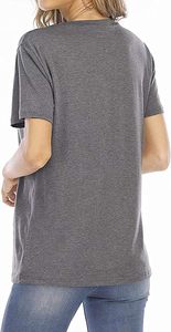 T-shirt da donna in cotone a maniche corte con stampa divertente di coniglietto pasquale e scritta divertente - Product Image 5