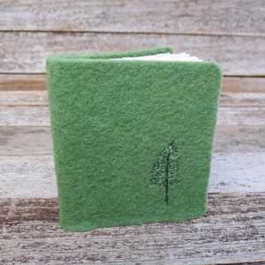 LABON Carnet <span class=keywords><strong>miniature</strong></span> en feutre de laine brodé d'animaux, carnet de croquis, carnet de poche, journal de voyage artistique, cadeau, vente en gros - Product Image 6