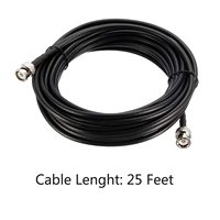 Câble coaxial d'extension d'antenne RG58 50 Ohm avec connecteurs BNC mâle vers BNC mâle pour antennes récepteurs BNC