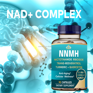 OEM NAD+ Resveratrol Cúrcuma Quercetina para Adultos, Antioxidante, Antienvejecimiento, Salud Celular, Apoyo Energético, 90 Cápsulas - Product Image 4