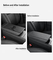 Compatible avec la boîte d'accoudoir Tesla Model Y/YL 2025 relookée, housse de protection, accessoire intérieur anti-rayures