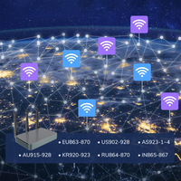 Passerelle IoT industrielle IIoT de qualité industrielle, 8 canaux, longue portée, sans fil Lora, LTE, LoRaWAN, 4G, pour intérieur