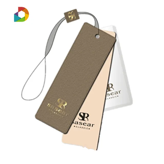 eco-friendly custom jewelry tags gold filled hang tags clothing paper label logo tag for garments