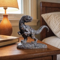Vente en gros d'artisanat en cristal naturel, ensemble de figurines de dinosaures, Triceratops, T-Rex, Velociraptor, Stegosaurus, statue, décoration de la maison, collection