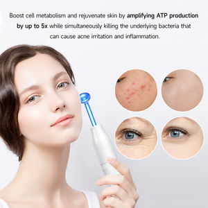 Ozone Vẻ Đẹp Thiết Bị Có Thể Điều Chỉnh Màu Xanh Cao Tần Wand Alta Frecuencia Mặt Cá Nhân Giảm Ngứa <span class=keywords><strong>6</strong></span> Trong <span class=keywords><strong>1</strong></span> - Product Image 3