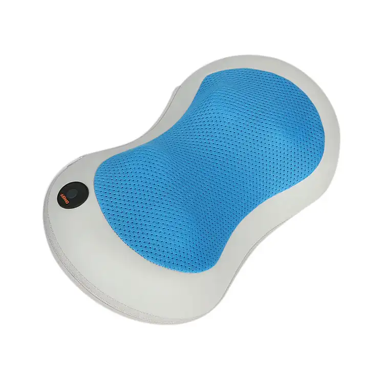 Almohada de tracción para aliviar el dolor, relajante para cuello y hombros, cojín de masaje cómodo con calefacción 3D para la cabeza