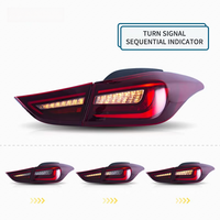 Feux arrière à LED pour Elantra 2011-2016, nouveaux, lentille rouge, berline et coupé, pièces de rechange