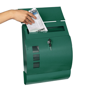 Boîte <span class=keywords><strong>aux</strong></span> <span class=keywords><strong>lettres</strong></span> moderne en métal pour le jardin extérieur Boîte de dépôt murale pour la poste <span class=keywords><strong>aux</strong></span> <span class=keywords><strong>lettres</strong></span> <span class=keywords><strong>Plaque</strong></span> en acier galvanisé, acier 0.7mm (solide) - Product Image 6