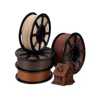 YOSOO OEM Grosir Filamen 3D PLA Isi Kayu Ceri 1.75mm 1kg Gulungan Butiran Gelap Anti Melengkung Dekorasi Kerajinan DIY Pencetakan FDM 190C
