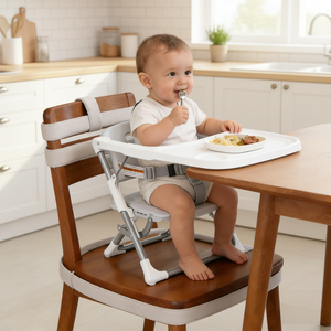 Chaise <span class=keywords><strong>rehausseur</strong></span> portable et pliable moderne pour la sécurité des enfants de 6 mois à 3 ans, équipement pour bébé en plastique pour le camping en plein air et les repas - Product Image 1