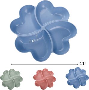 Antipasto piatto da portata infrangibile salsa di patatine per servire piatto diviso vassoio da portata multisezione per noci frutta secca - Product Image 2