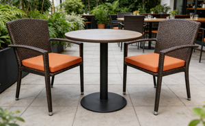 Muebles modernos y populares para balcón, <span class=keywords><strong>sillas</strong></span> de patio, muebles de jardín, silla de ratán para exteriores con cojín - Product Image 5