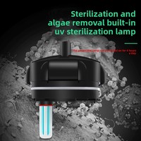 Pompe de Circulation et Filtration d'Eau 3-en-1 pour Aquarium avec Réservoir Externe en Plastique, Fonctionnement Ultra-Silencieux, Filtre à Cartouche