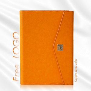 Binder A5 kualitas tinggi Logo kustom penyimpan Notebook Power Bank dengan PU dan penutup kertas untuk kantor 6 cincin binder - Product Image 1